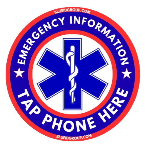 BlueID emergency identifier
